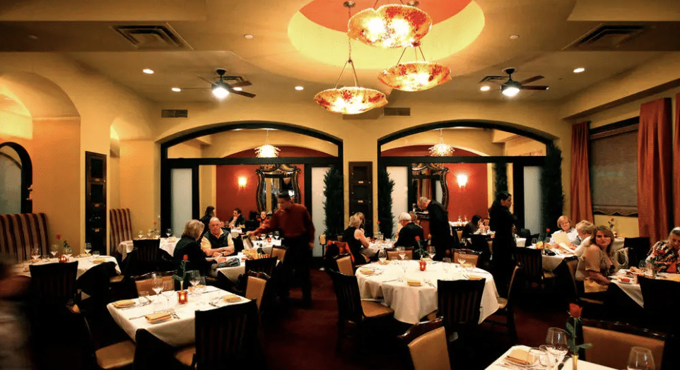 Ferraro's Inside Shot of Dining Room